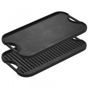 LODGE Μαντεμένια Πλάκα / Σχάρα δύο όψεων 51x26 εκ.