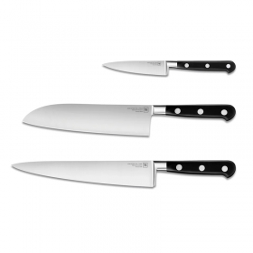 TB - COFFRET 3 COUTEAUX - MAESTRO (OFFICE, SANTOKU, CUISINE)