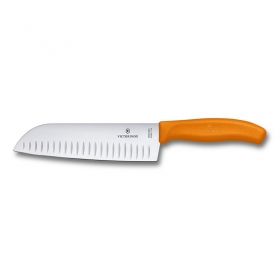 Victorinox Μαχαίρι Chef Santoku 17εκ. Με Πορτοκαλί Λαβή 6.8526.17L9B