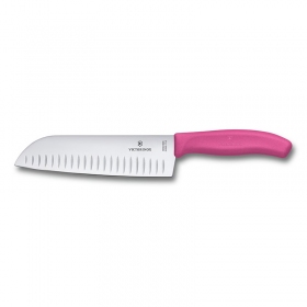 Victorinox Μαχαίρι Chef Santoku 17εκ. Με Ροζ Λαβή 6.8526.17L5B