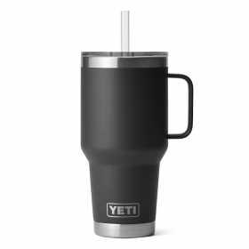 YETI® Rambler Κούπα - Θερμός Με Καλαμάκι 1 Lt - Black