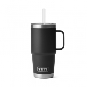 YETI® Rambler Κούπα - Θερμός Με Καλαμάκι 710ml - Black