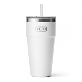 YETI® Rambler Ποτήρι - Θερμός Με Καλαμάκι 769ml - White