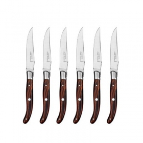 Μαχαίρια Πολυτελείας Claude Dozorme - Laguiole De Table Vallernia - Rosewood κασετίνα 6τμχ