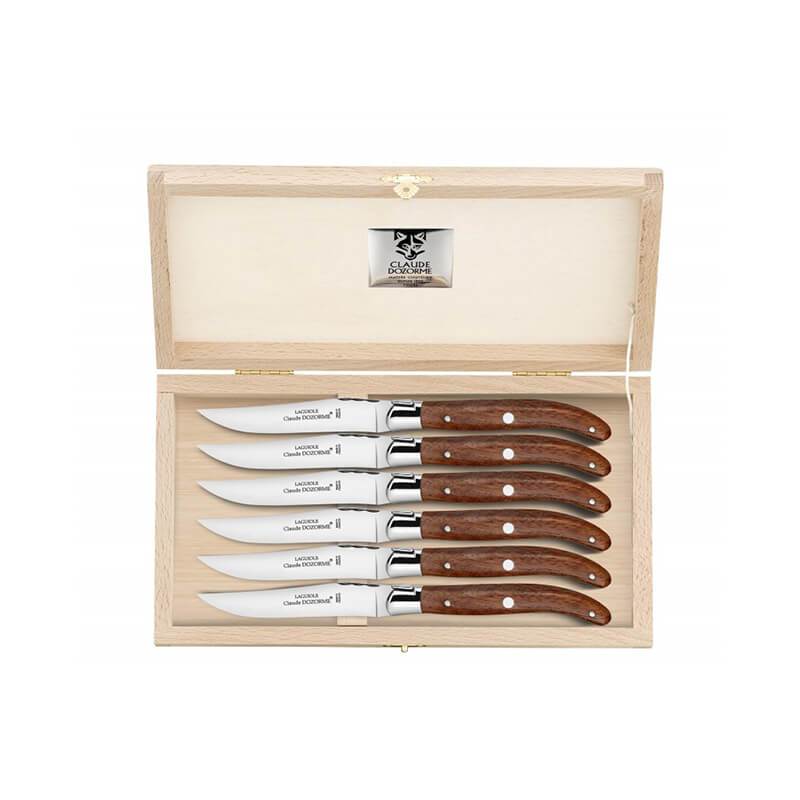 Claude dozorme laguiole de table bois exotique