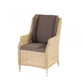 Hartman Melania Πολυθρόνα Εξωτερικού Χώρου Με Πλέξη Wicker - Beige - 72.140.866