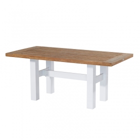Hartman Sophie Yasmani Τραπέζι Vintage Brown Teak Με Λευκό Σκελετό Αλουμινίου - 180x95x76 εκ. - 53.572.103