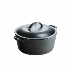 LODGE Μαντεμένιο Dutch Oven 4,73 lt με μαντεμένιο καπάκι