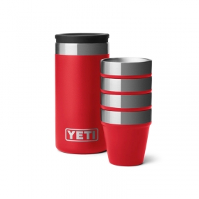 YETI® Rambler® Shot Glasses - Σετ 4 Ποτήρια Σφηνάκια Με Θήκη - Rescue Red